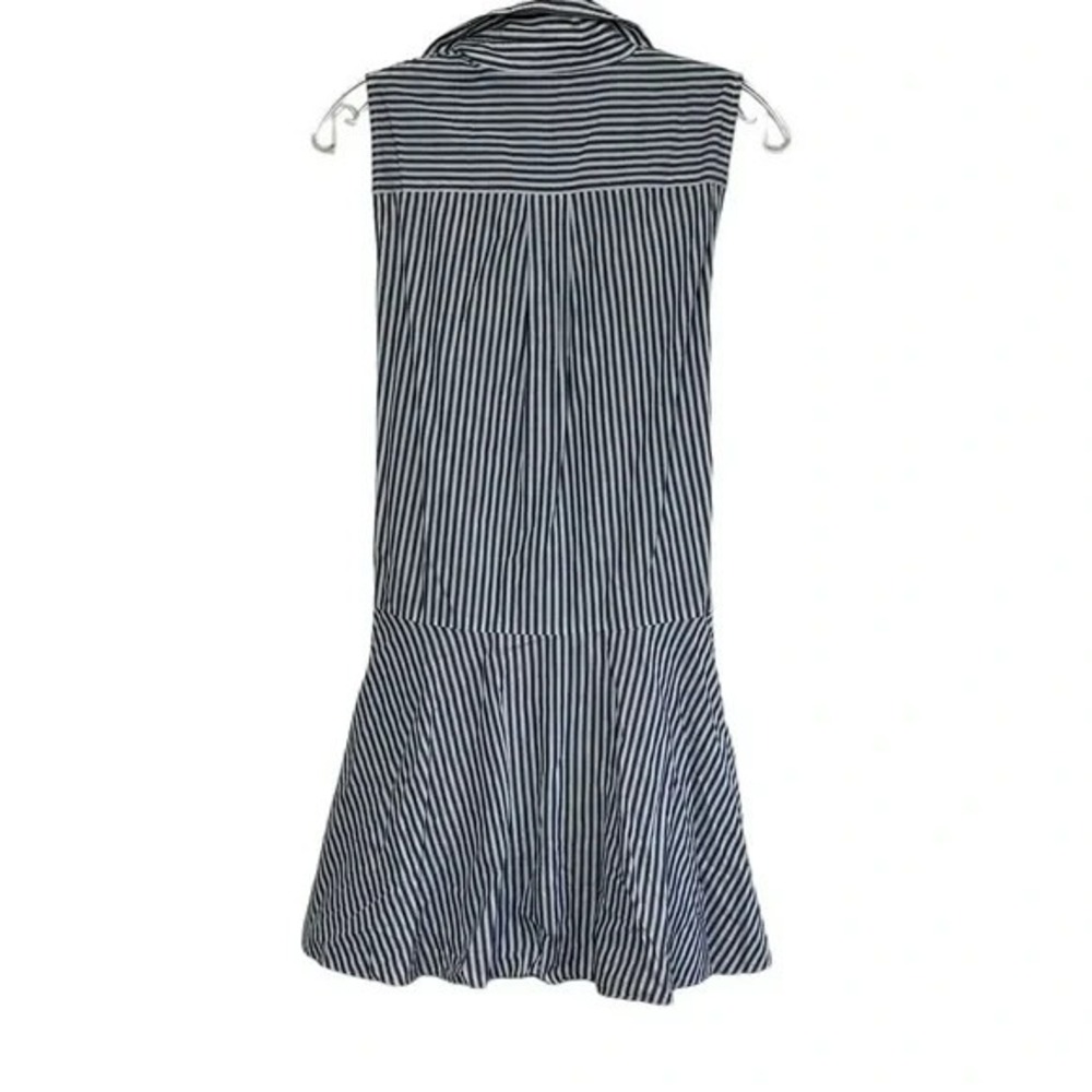 Derek‎ Lam 10 Crosby Size 2 Striped Shirt Tie Waist Mini Dress - Picture 9 of 16